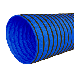 RiteChoice Dog Tunnel - Blue w/Black Wear Strip.